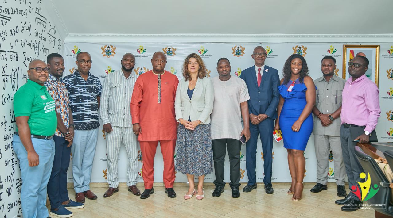 France Volontaires Pays Courtesy Call on National Youth Authority