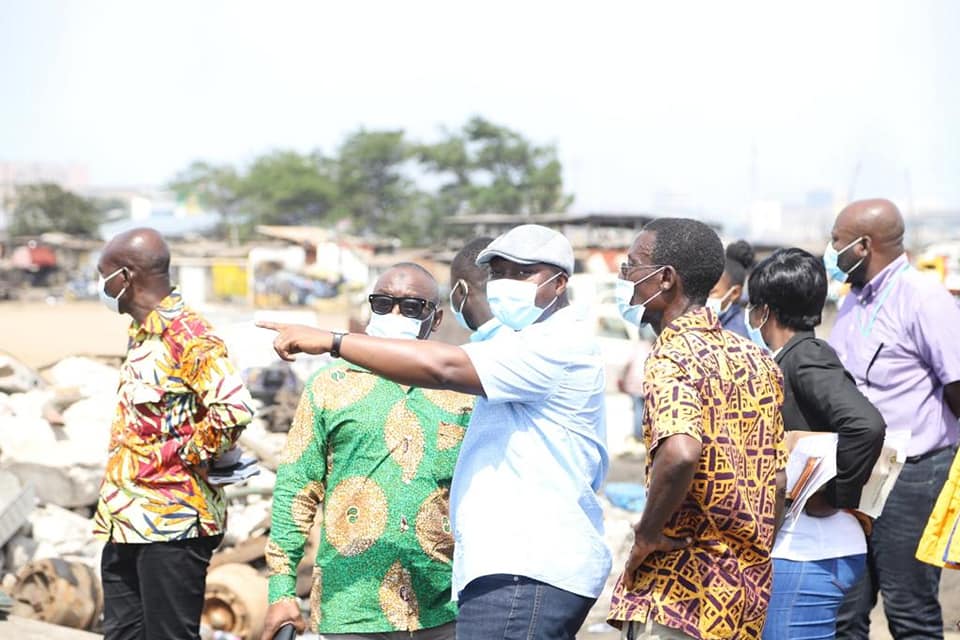 Ag. CEO of NYA Undertakes One-Day Inspection Tour of Old Fadama/Agbobloshie Land Site 