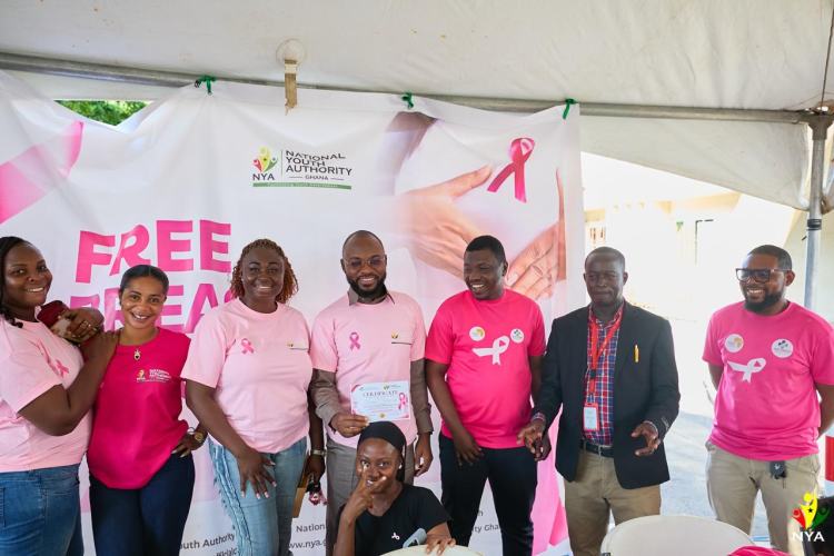 National Youth Authority Organises Free Breast Cancer Screening for Staff and Community Members